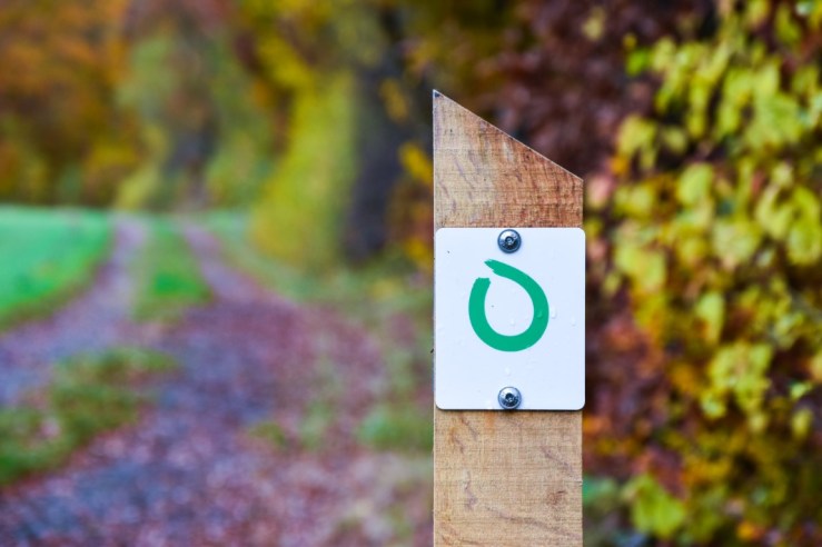 Sign for Guttland Trail on Siwe Brecke Wee