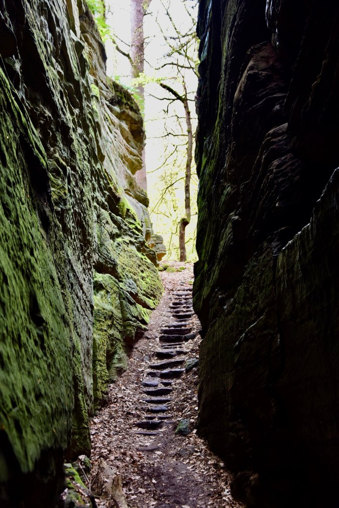 The Grüne Hölle rock formation near Bollendorf, Germany.