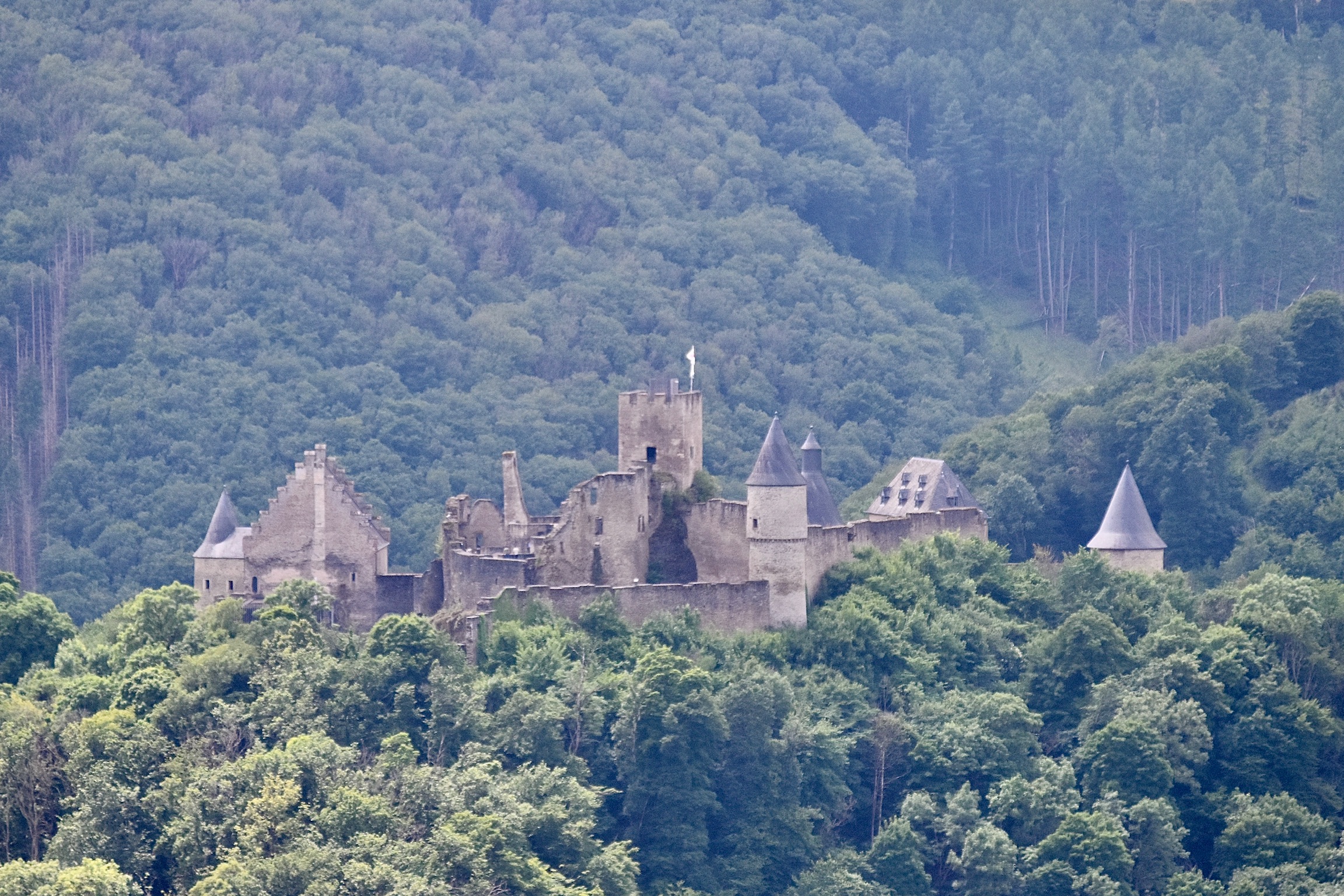 Bourscheid Castle from the Gringlee viewpoint